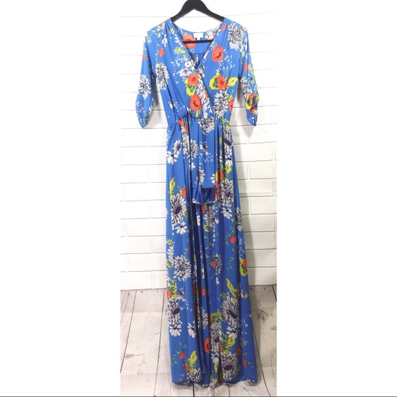 Karlie Clothes Boutique Floral Wrap Romper Duster - Picture 3 of 8